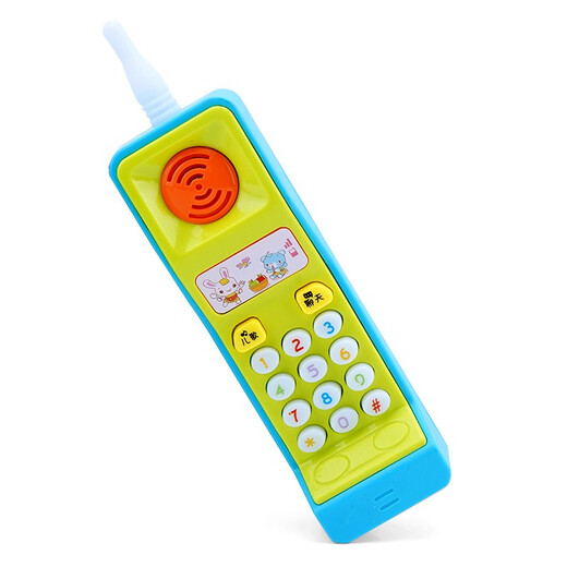 Help the city to help the city children's toy phone Big Brother retro mobile phone toy phone baby button music mobile phone toy Big Brother children's phone random color-bring your own battery