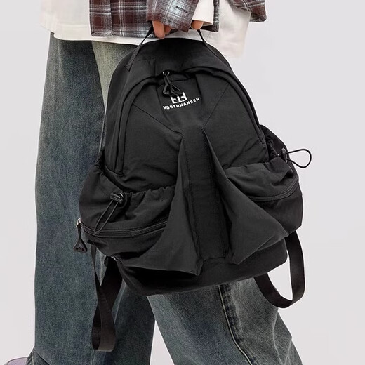 French, German and Lu backpack men's trendy and versatile casual sports travel bag female schoolbag computer bag beinansen9905 meters white