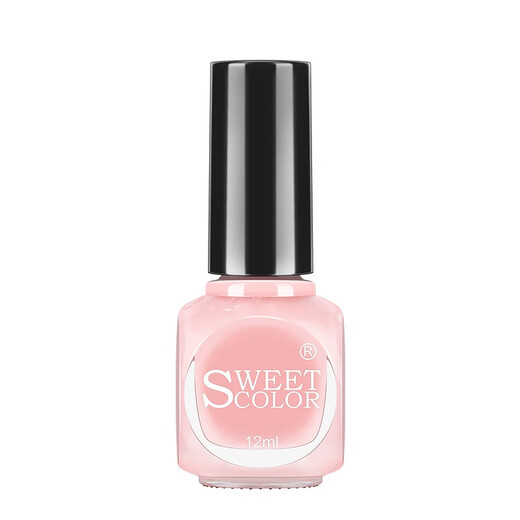 Sweet Color Unscented Eco-friendly Nail Polish No-Bake Jelly Nude Powder 12ml Light Pink Non-Tearable Nude New Year Gift