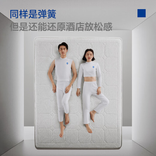 Dream Lily Hotel's same style zero-pressure room memory foam spring mattress thick cushion bedroom double YLCD 1.8*2 meters with moderate softness and hardness