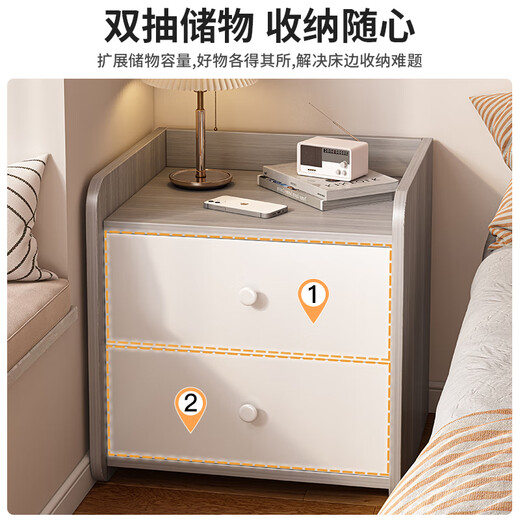 Шаньшань деревянная художественная прикроватная тумбочка для спальни из цельного дерева, экологическая доска, прикроватная тумбочка, небольшой шкаф для хранения, современный простой шкаф для хранения