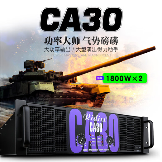 Ridiss amplificador de potencia profesional serie CA doble canal de alta potencia audio profesional escenario rendimiento de sonido ingeniería hogar KTV amplificador de potencia pura CA18 1200W*2