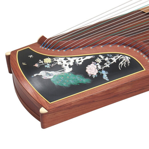 Dunhuang brand guzheng 694L mahogany series performance graded guzheng Shanghai National Musical Instrument Factory No. 1 694D flower window picture