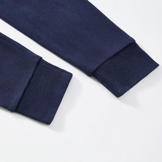 Three-gun men's autumn and winter cotton stretch high-waist slim-fit warm and cold-resistant linen pants cotton wool trousers underpants thicker cotton long johns 61069 Navy XL (weight 130-150Jin Jin is equal to 0.5 kg)