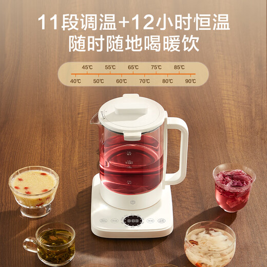 Jingdong Made Xiaoman health pot maternal and infant grade 316L stainless steel large filter with stew pot, glass insulation kettle, electric kettle, scented tea bird's nest pot, double-open lid stew pot