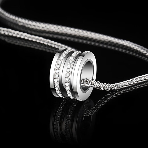 MZMZ platinum necklace men's pt950 platinum fashion accessories pendant hip-hop Valentine's Day birthday gift for boyfriend local warehouse next day delivery - light luxury transfer bead necklace - chain length 55cm