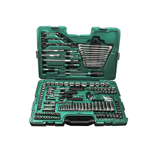 SATA (SATA) 09510 150-piece 6.3x10x12.5MM set machine repair auto repair tool socket ratchet wrench set 150-piece auto repair comprehensive set