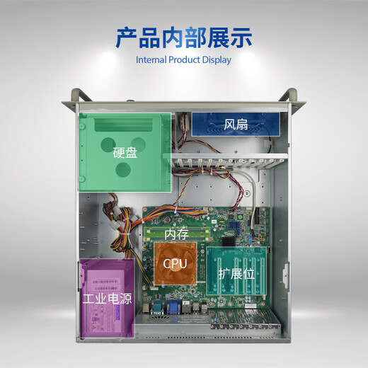 zhongyan 研华工控机 IPC-610L原装 机器视觉 工业控制 【酷睿6代】i7-6700/16G内存/1T硬盘