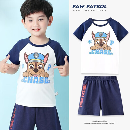 Детская футболка PAW PATROL летняя футболка с короткими рукавами для мальчиков, контрастные цвета, топы для мальчиков и девочек, рубашки для малышей 2-3 лет PA1105 с короткими рукавами 100 (рост 85-95см) 100 рекомендуемый рост 85-95см (2-3 года)