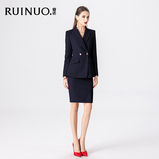 Ruinuo high-end small suit suit women's business attire women's casual fashion suit formal temperament commuter manager work clothes suit + pants M