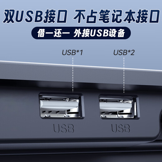 Core Ice Zun Laptop Radiator Computer Stand Game Laptop Cooling Base High Wind Adjustable Speed 14/15.6-inch Laptop Stand Suitable for Apple Lenovo Dell Asus 2 Fan Iron Mesh Panel with Speed Adjustment + Mobile Phone Stand