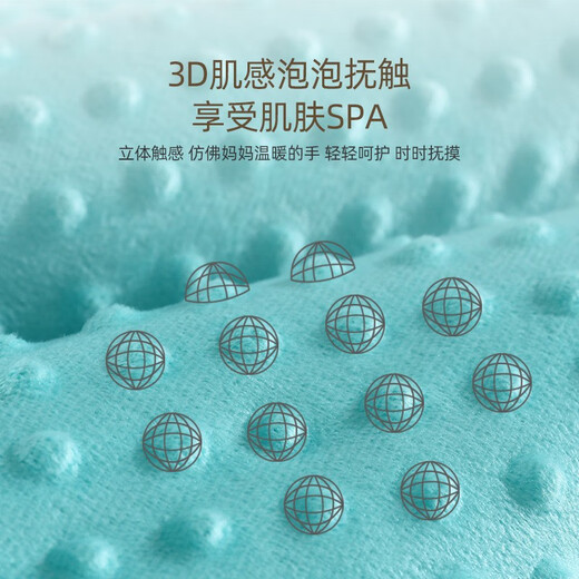 Colorful baby cotton bean velvet children's kindergarten nap thickened blanket autumn and winter male and female baby comfort quilt pink rabbit 100x100cm