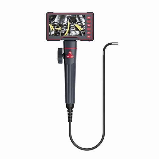 General Heng 360 Degree Turning Endoscope HD Camera Industrial Pipe Detection Car Repair Auto Focus Waterproof HJ-P600 Lens 6mm + HD Screen Snake Tube 1 Meter