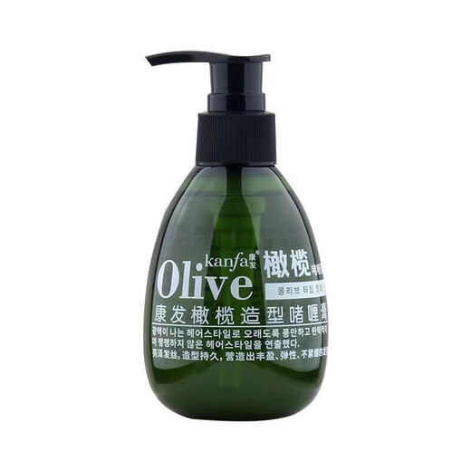 Kangfa Olive Fragrance Styling Gel Cream Elastin for men and women hair styling after perm and dyeing, curling and styling no-wash OLIVE Olive Styling Gel Cream 180ml 1 bottle