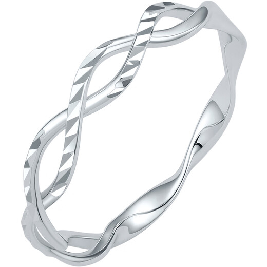 Saturday Fu PT950 platinum ring female Möbius ring B0111291 No. 15 approximately 1.93g birthday gift