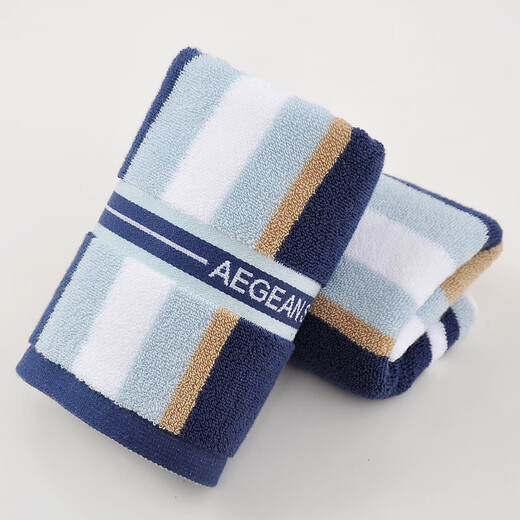 Shantou Lincun towel pure cotton face wash household soft absorbent lint-free hotel shower men and women adult thickened cotton face towel 2 pieces four-leaf clover series 100% cotton 75x35cm