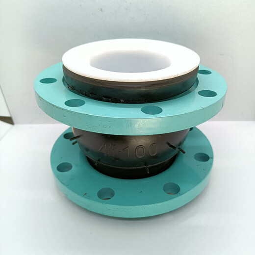 Yue Changsheng customized KXT flexible PTFE-lined flange soft joint soft connection oil-resistant, acid-resistant, alkali-resistant and high-temperature resistant (national standard stainless steel flange) DN125*1.6Mpa