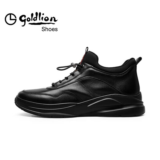 Goldlion men's shoes men's casual shoes urban fashion comfortable warm casual leather shoes G539240238AAL