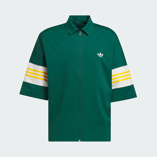 Adidas Shengdao Sports 2024 Осень нейтральный тройной лист рубашка с коротким рукавом IY7373 M