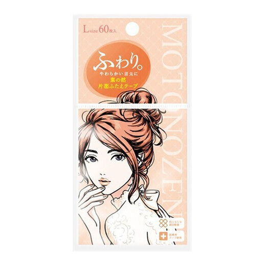 MOTONOZEN Suzhiran Double Eyelid Sticker Invisible Lace Skin Color Natural and Traceless Men's and Women's Eyes Single Side L/60 Pieces