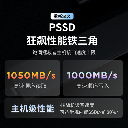 Lenovo Saver Mobile Solid State Drive (PSSD) 1TB Type-C USB 3.2 NVME Transmisión 1050MB/S SSD de alta velocidad Computadora móvil de doble interfaz