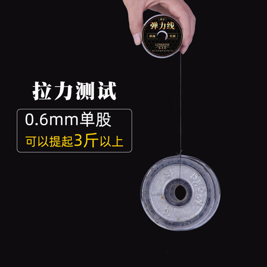 Luo Lanmei imported flat silk elastic thread beading rope high-end cultural and Buddhist beads bracelet special wear bracelet beads beef tendon wear-resistant white