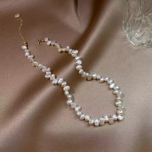Beautiful Baroque Imitation Pearl Necklace Small Irregular Freshwater Pearl Chain Clavicle Chain Special-Shaped Necklace 2024 New Necklace