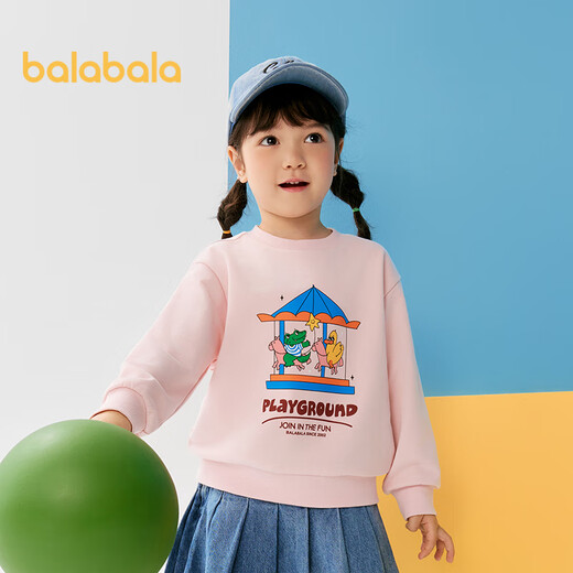 巴拉巴拉童装儿童卫衣女童男童2025春秋装宽松卡通印花上衣潮208125121207