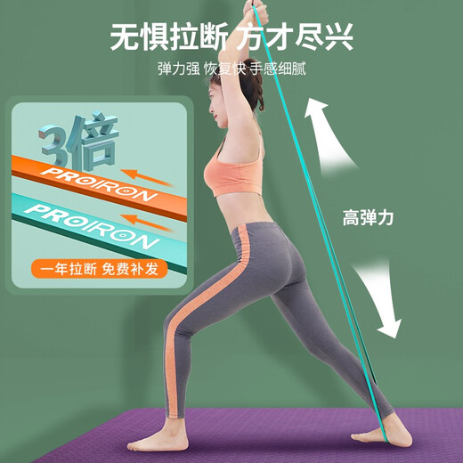 PROIRON Resistance Band Fitness Stretch Elastic Circle Professional Stretch Belt Pull-Up Stretch Rubber Belt Dark Red Resistance About 45-60KG