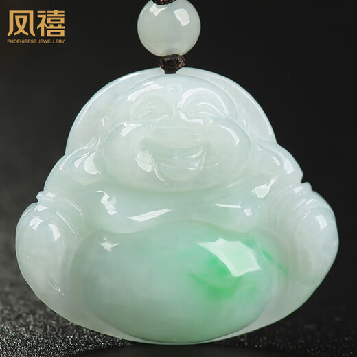 Phoenix Jewelry Natural Jade Jade Buddha Pendant Jade Pendant Ladies Model Burmese A Good Maitreya Buddha Birthday Gift Practical