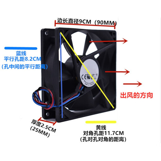 Yiting inverter cooling fan unit DC24V/90*90*25mm