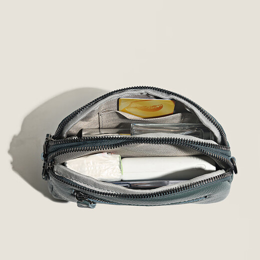 DRCK brand genuine leather crossbody bag for women 2024 new middle-aged mother first layer cowhide hand shoulder bag women's mini khaki color