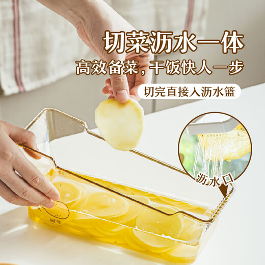 Shuke multifunctional vegetable cutter, household shredder, shredded slicer, anti-injury hand radish shreds, potato shreds