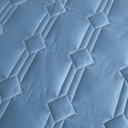 Class A 100-count satin cotton quilted thickened sheet pure cotton non-slip Simmons mattress protector can be customized Diamond grid--sapphire blue customized model--supports customization of any size