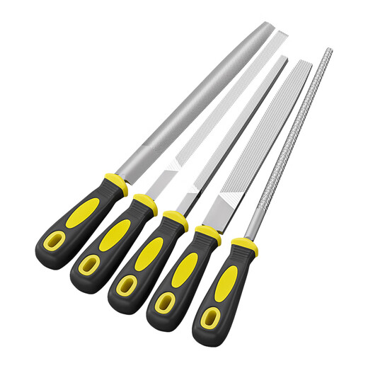 Tianzhuo Hardware Flat File Flat Head Flat File Metal Grinding Tool Fitter's File Flat File Steel File Flat Flat File Large Flat File Rub Knife File 6-inch Triangular File Quenched High Carbon Steel