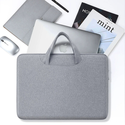 Jiasu 13/14-inch laptop bag, portable liner bag, suitable for MacBook, Xiaomi, Lenovo, Huawei, Dell, HP, Asus, business liner protective sleeve, gray