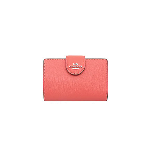 Coach Japon Publipostage COACH Mode Femme Classique Simple Couleur Unie Portefeuille Porte-Carte F06390 Blanc Taille Unique