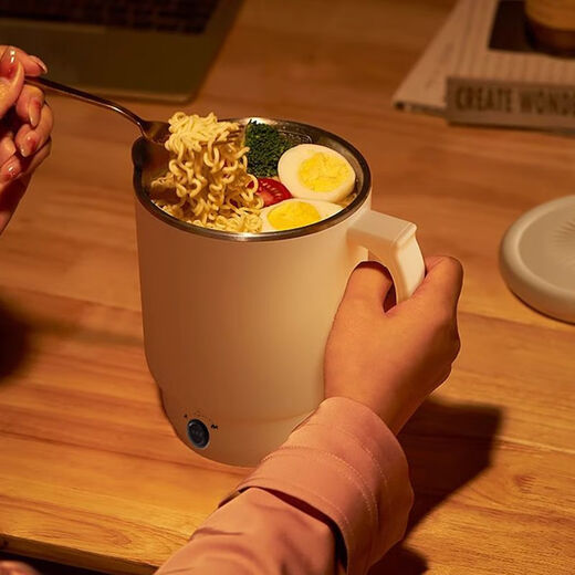 AIKAISUN German Folding Kettle Travel Portable Hot Water Kettle Insulated All-in-One Health Pot Intelligent Boiling Cup Small Instant Noodle Pot 800ML 304L Integrated Inner Tank Ultra-Thick Waterproof Leakage Can Be Taken on Airplanes and High-Speed Rails