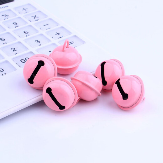 Jieyi colorful one-word spray-painted bells diy jewelry accessories bracelet key chain necklace bag hanging material colorful bells randomly sent 22mm (pack of 20)