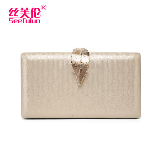 Sephoron 2025 New Clutch Bag Women's Fashion Temperament Banquet Chain Hand-held Small Bag Socialite Dinner Cheongsam Dress Bag Gold 554BE1382C