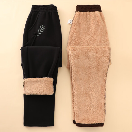 Lady of the Tang Dynasty, middle-aged and elderly women's pants, mother's autumn and winter velvet pants, grandma's straight trousers, old lady's loose outer casual pants