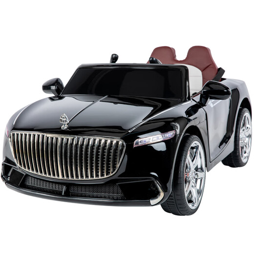 WORK BABY Mercedes-Benz Maybach children's electric car car four-wheel remote control toy car can sit adults boys and girls baby stroller white dual drive + self-driving + remote control + swing electric drive