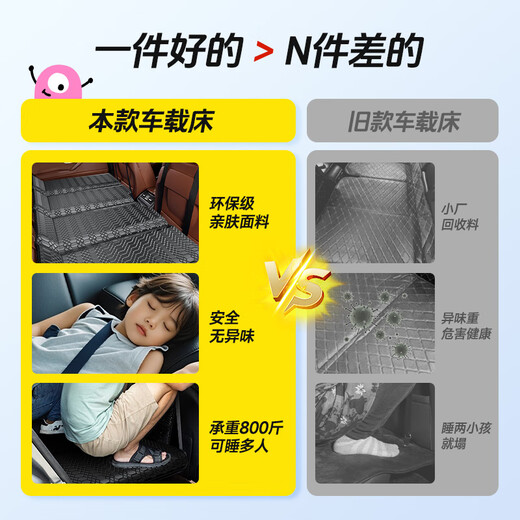 XIANNIAO car folding mattress, car rear sleeping pad, no need to install in the car, SUV self-driving back seat sleeping artifact