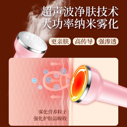 VLVEE Ultrasonic Beauty Instrument Export and Import Instrument Beauty Salon Special Instrument Facial Lifting and Firming Facial Massage Oxygen Injection Hydration Instrument Pore Cleaning Home Elegant White/Beauty Salon High-end Deluxe Model Sonic Import and Export + High Pressure Oxygen Injection