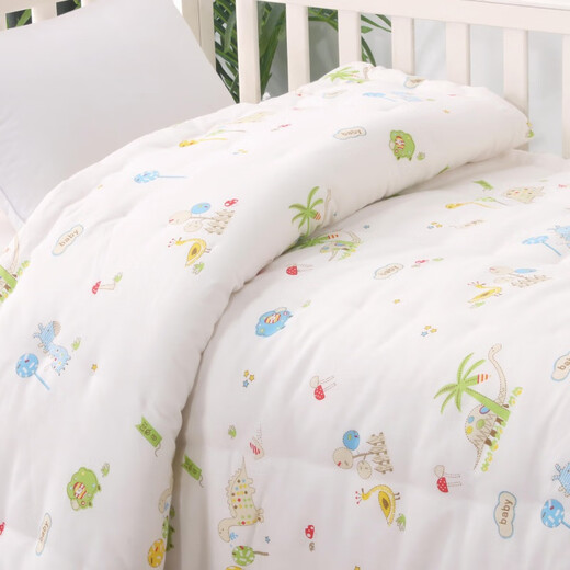 Abay Children's Pure Cotton Quilt Newborn Baby Baby Quilt Kindergarten Nap Thickened Primary School Student Spring Autumn Winter Quilt 0.5 Jin Jin equals 0.5 kg and gets half Jin more Jin equals 0.5 kg 100*120cm
