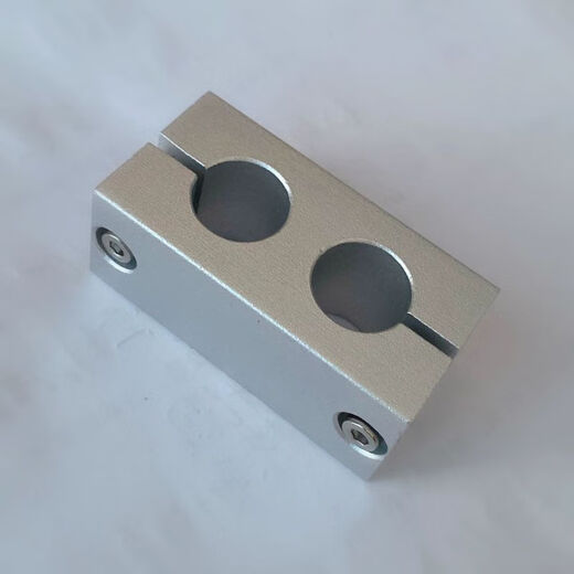 Support aluminum alloy parallel clamp fixed clamp custom fixed clamp double hole connector two hole parallel optical axis support parallel clamp 35*35 center hole distance 60