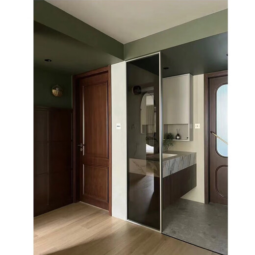 笑笑木门卧室室内厨房卫生间烤漆贴板实木门 实木贴板烤漆