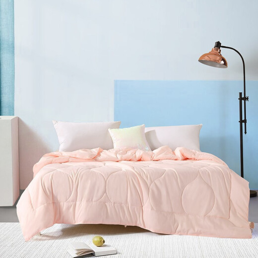 Mercury Home Textiles quilt core seven-hole breathable fiber quilt dormitory can be used in all seasons, autumn and winter thickened quilt core [pink] summer cool quilt (upgraded antibacterial technology) 150x210cm (adapted to 1.2m bed set)