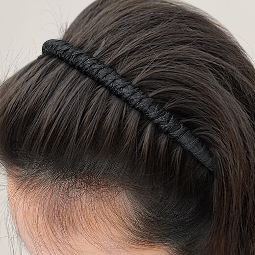 Zuoou toothed anti-slip headband for women, hairpin, headband, headband, hair hole, face wash, special bangs and broken hair arrangement artifact, elegant black