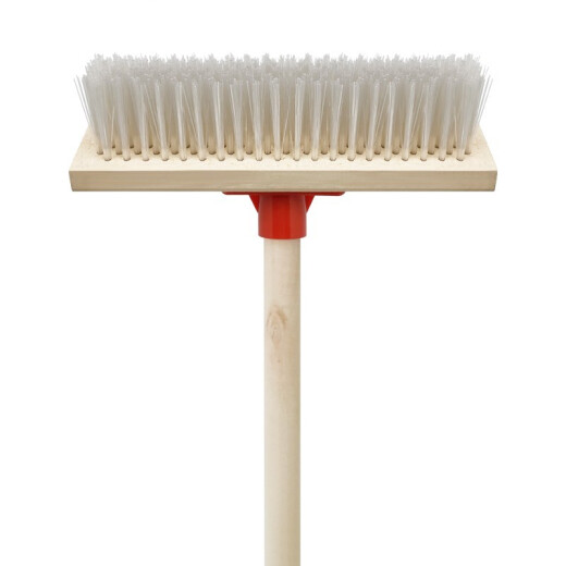Zhongdian FH-1009 long wooden handle nylon floor brush deck cleaning brush workshop long handle decontamination brush 30cm